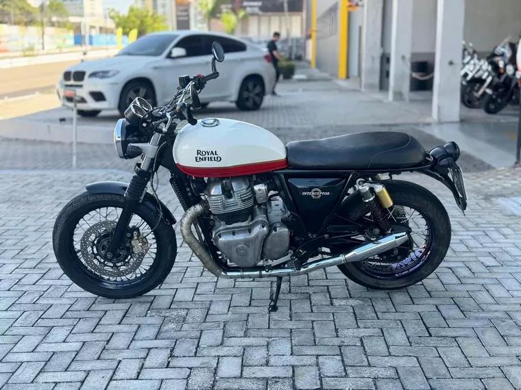 Royal Enfield Interceptor Branco 5