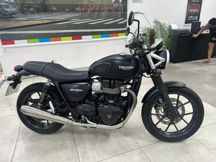 Triumph Street Twin Preto 14