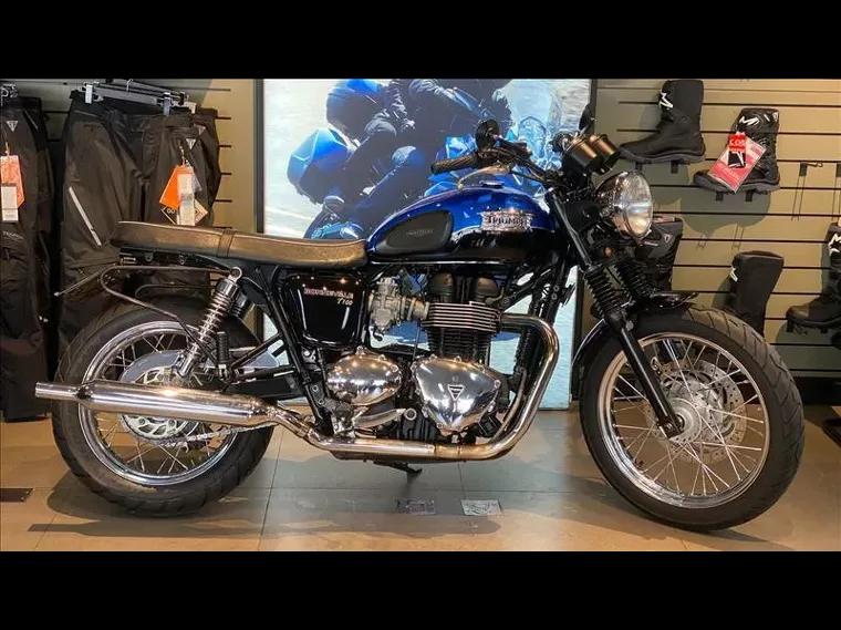 Triumph Bonneville Azul 1