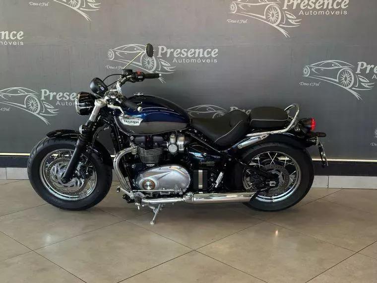 Triumph Bonneville Azul 4