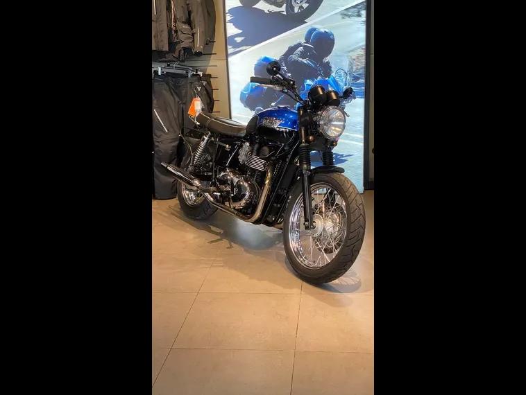 Triumph Bonneville Azul 3