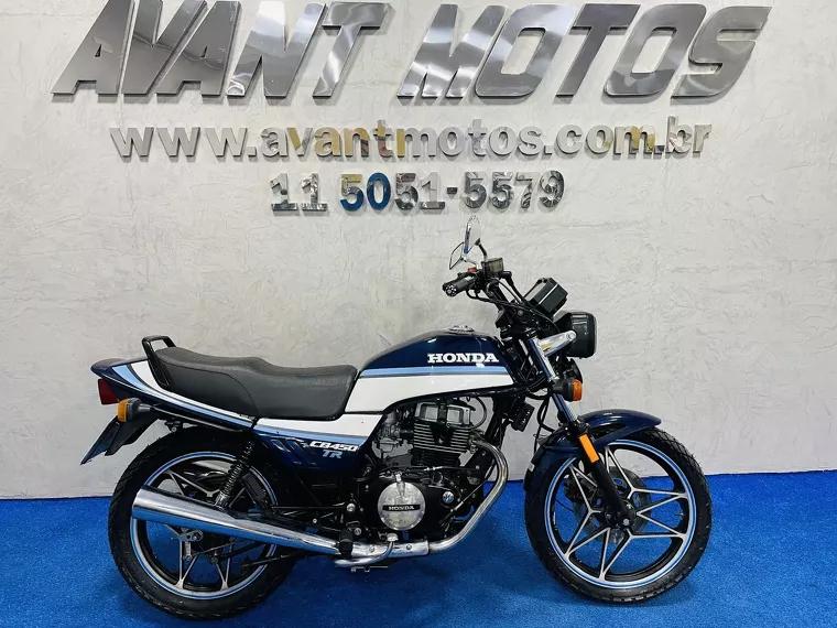 Honda CB 450 Azul 14