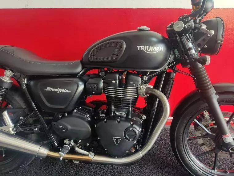 Triumph Street Twin Preto 8