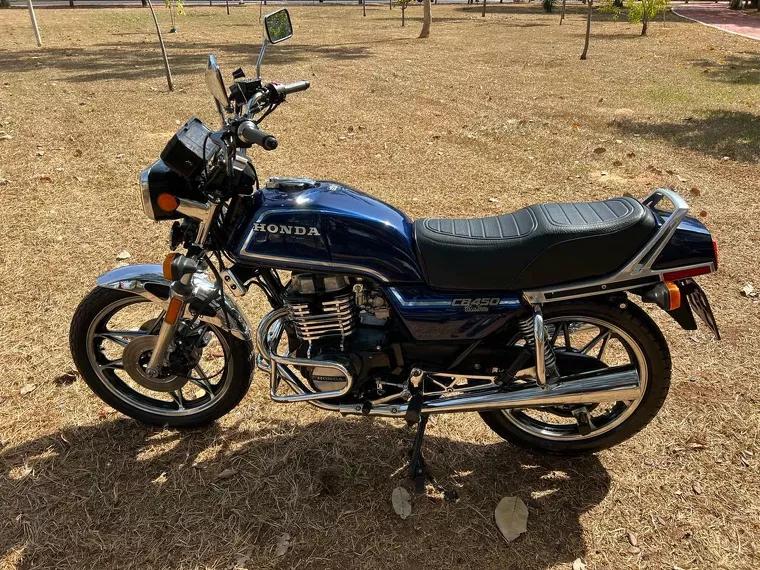 Honda CB 450 Azul 12