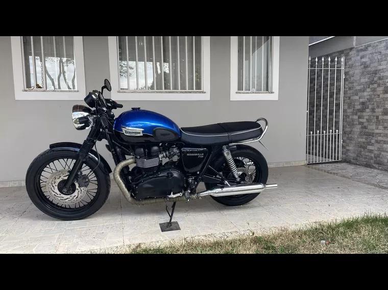 Triumph Bonneville Azul 1