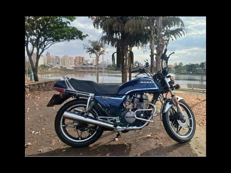 Honda CB 450 Azul 13