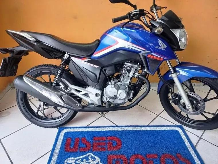 Honda CG 160 Azul 6