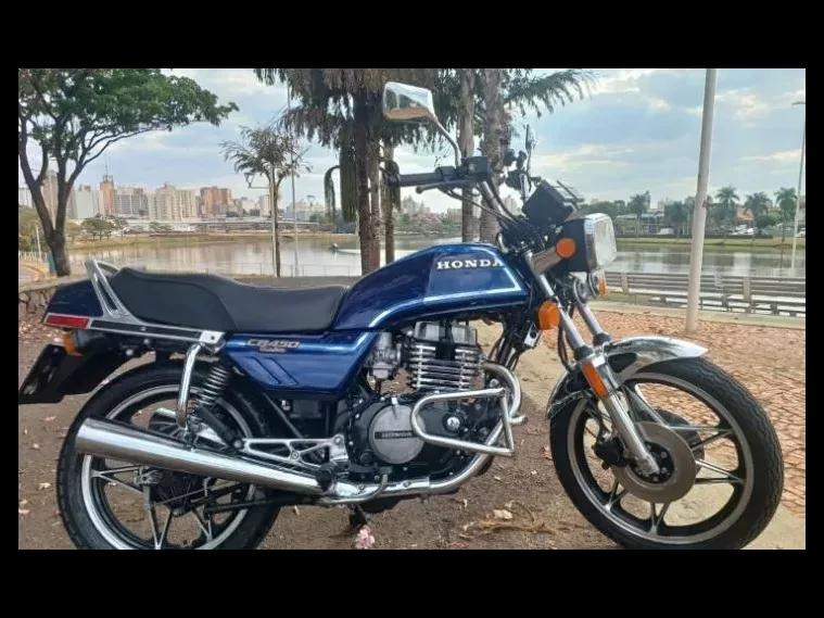 Honda CB 450 Azul 14