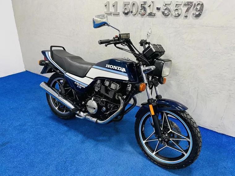 Honda CB 450 Azul 16