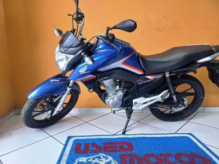 Honda CG 160 Azul 10