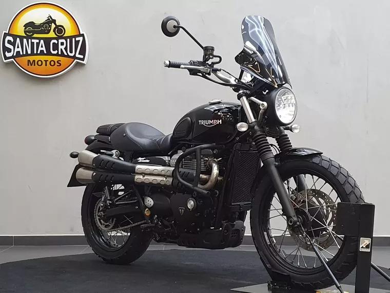 Triumph Street Scrambler Preto 2