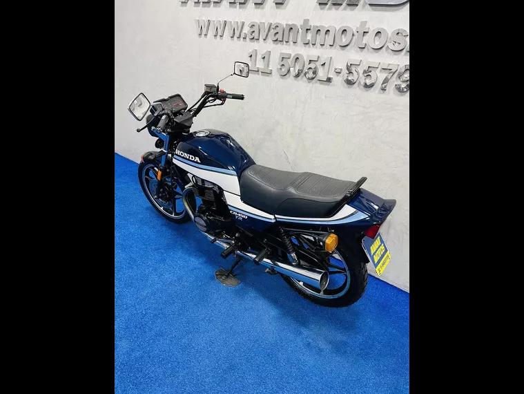 Honda CB 450 Azul 9